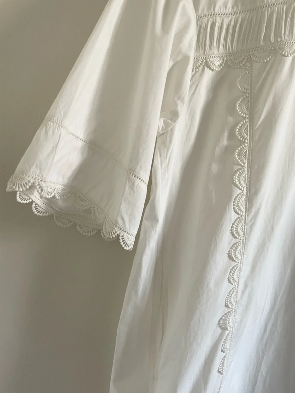Ulla Johnson Diyana Tunic Dress Women’s Size 0 Lace Cotton Cowrie‎ White NWT